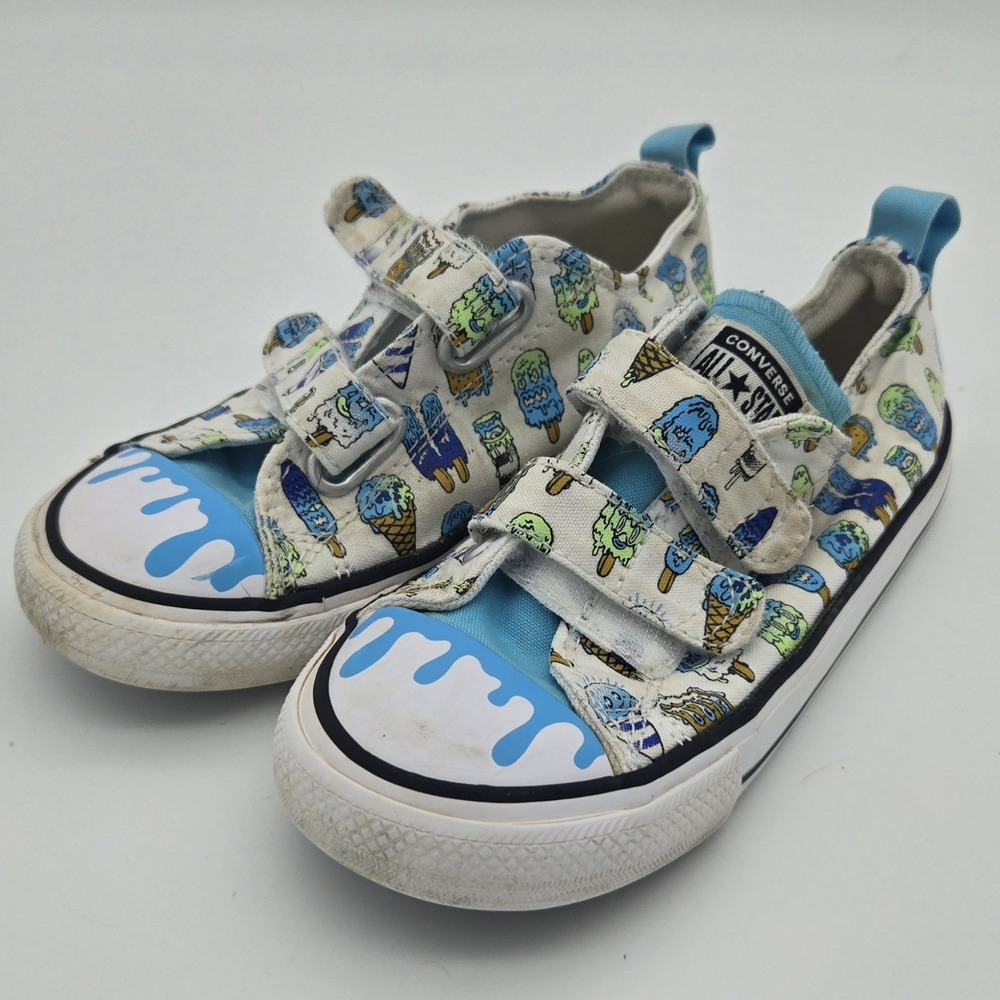 Converse All Star shoes size 10 toddler Popsicles Blue
